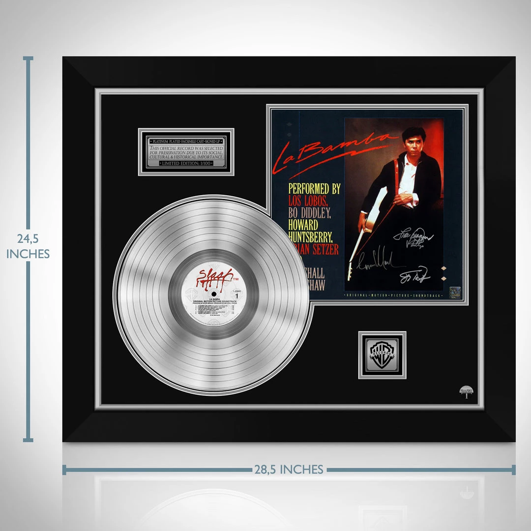RARE-T La Bamba - Original Motion Picture Soundtrack Platinum LP Limited Signature Edition Studio Licensed Custom Frame Limited Edition Frames 9 RARE-T La Bamba - Original Motion Picture Soundtrack Platinum LP Limited Signature Edition Studio Licensed Custom Frame Limited Edition Frames