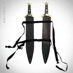 Wicked Swords & Props King Arthur - Lancelot Twin Handmade Sword Prop & Harness