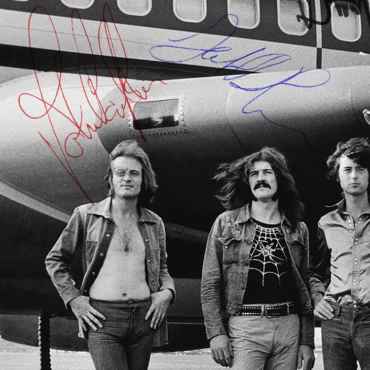 RARE-T Led Zeppelin Band Photo Limited Signature Edition Studio Licensed Custom Frame 7 RARE-T Led Zeppelin Band Photo Limited Signature Edition Studio Licensed Custom Frame