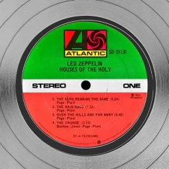RARE-T Limited Edition Frames Led Zeppelin House Of Holy Platinum LP Limited Signature Edition Studio Licensed Custom Frame