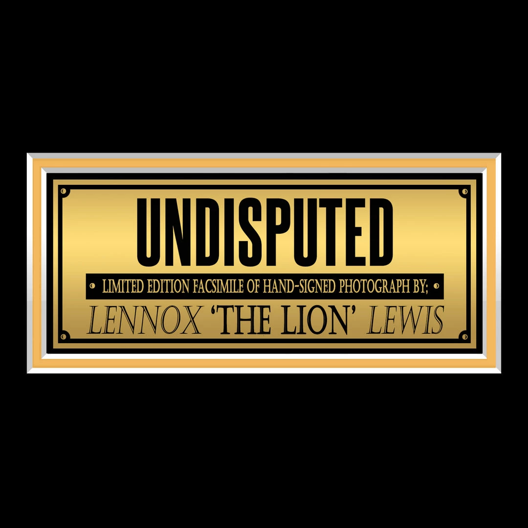 RARE-T Lennox Lewis Champion Photo Limited Signature Edition Licensed Custom Frame 3 RARE-T Lennox Lewis Champion Photo Limited Signature Edition Licensed Custom Frame