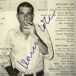 Rare-T Limited Edition Frames Leonard Cohen Live Gold LP Limited Signature Edition Studio Licensed Custom Frame