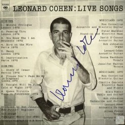 Rare-T Limited Edition Frames Leonard Cohen Live Gold LP Limited Signature Edition Studio Licensed Custom Frame