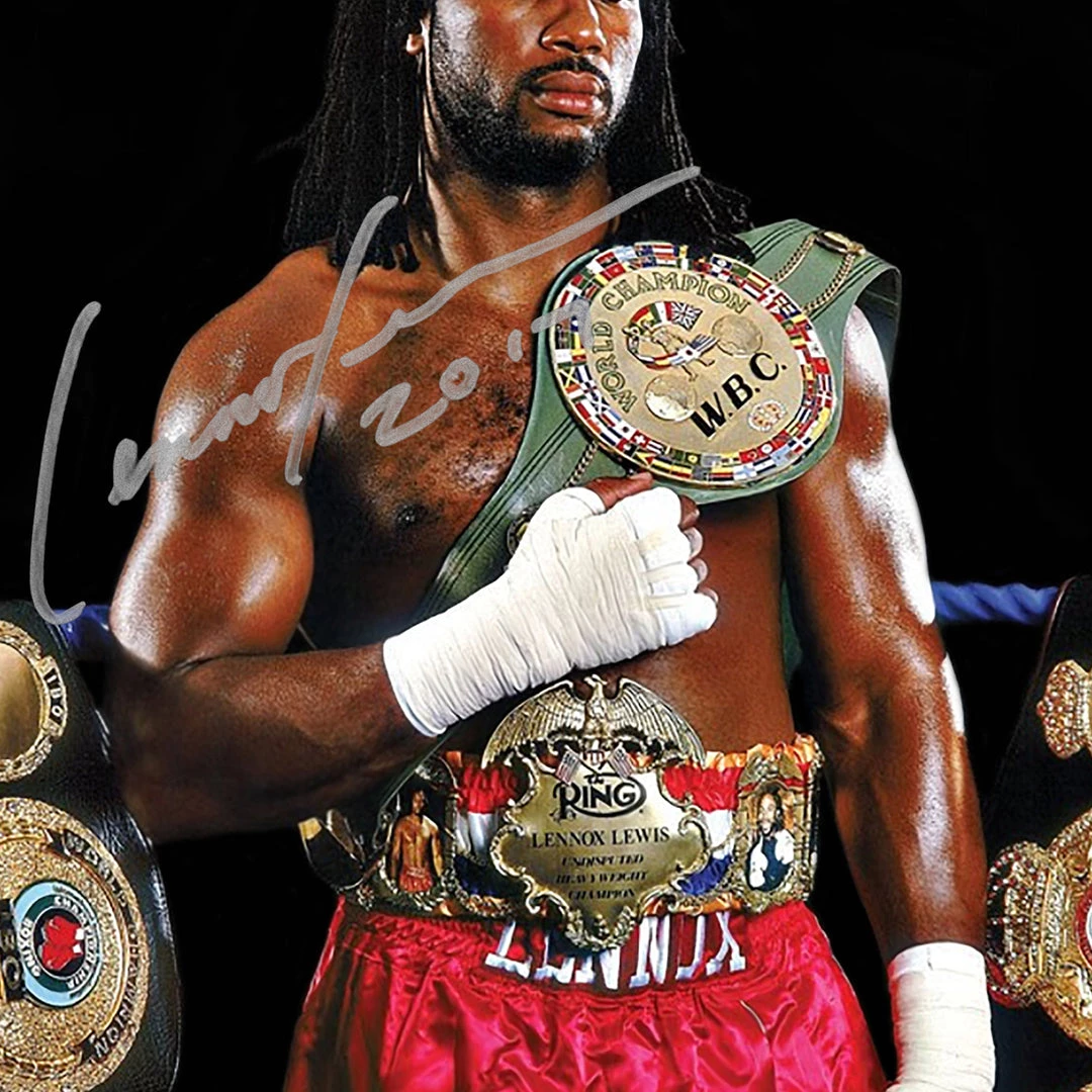 RARE-T Lennox Lewis Champion Photo Limited Signature Edition Licensed Custom Frame 4 RARE-T Lennox Lewis Champion Photo Limited Signature Edition Licensed Custom Frame