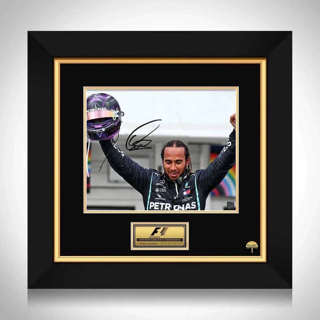 RARE-T Sports Memorabilia Lewis Hamilton Champion Photo Formula 1 Limited Signature Edition Licensed Custom Frame 8 RARE-T Sports Memorabilia Lewis Hamilton Champion Photo Formula 1 Limited Signature Edition Licensed Custom Frame