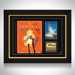 RARE-T The Lion King Script Limited Signature Edition Studio Licensed Custom Frame Limited Edition Frames