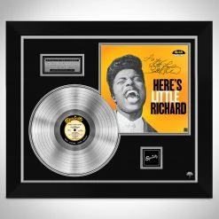 RARE-T Limited Edition Frames Little Richard - Here's Little Richard Limited Signature Edition Studio Licensed Platinum LP Custom Frame