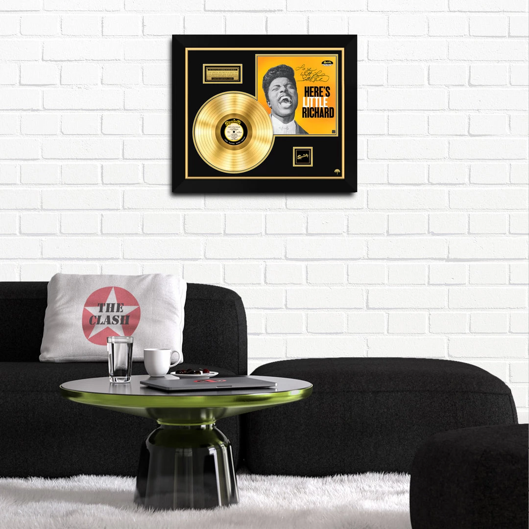RARE-T Limited Edition Frames Little Richard - Here's Little Richard Limited Signature Edition Studio Licensed Gold LP Custom Frame 2 RARE-T Limited Edition Frames Little Richard - Here's Little Richard Limited Signature Edition Studio Licensed Gold LP Custom Frame