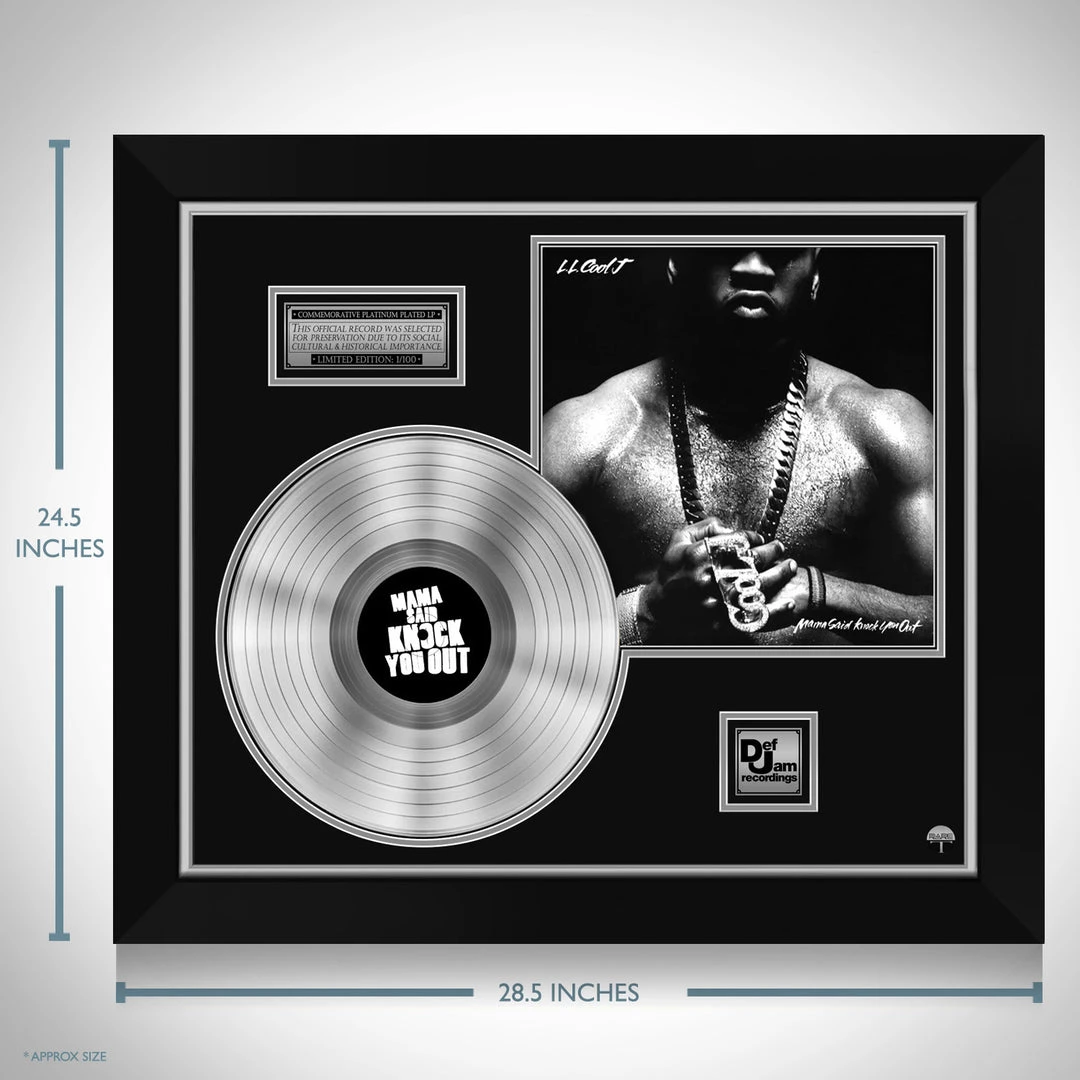 RARE-T Limited Edition Frames Ll Cool J 'Mama Said Knock You Out' Limited Collectors' Edition Licensed Platinum LP Custom Frame 4 RARE-T Limited Edition Frames Ll Cool J 'Mama Said Knock You Out' Limited Collectors' Edition Licensed Platinum LP Custom Frame