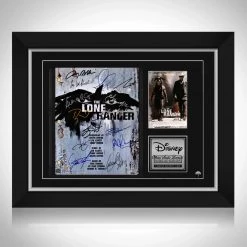 RARE-T Lone Ranger 2013 Script Limited Signature Edition Studio Licensed Custom Frame