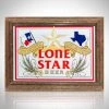 RARE-T Barware & Signs Lone Star- Texas Original Vintage Reverse Painted Bar Mirror/Advertisement