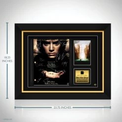 RARE-T Lord Of The Rings The Fellowship Of The Ring Script Limited Signature Edition Studio Licensed Custom Frame 19 RARE-T Lord Of The Rings The Fellowship Of The Ring Script Limited Signature Edition Studio Licensed Custom Frame