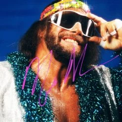 RARE-T Macho Man Randy Savage Photo Frame Limited Signature Edition Licensed Custom Frame