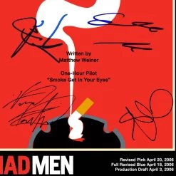 RARE-T Mad Men Script Limited Signature Edition Studio Licensed Custom Frame