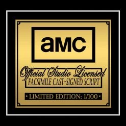 RARE-T Mad Men Script Limited Signature Edition Studio Licensed Custom Frame