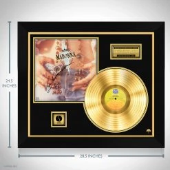 Rare-T Limited Edition Frames Madonna Like A Prayer Limited Signature Edition Studio Licensed Gold LP Custom Frame