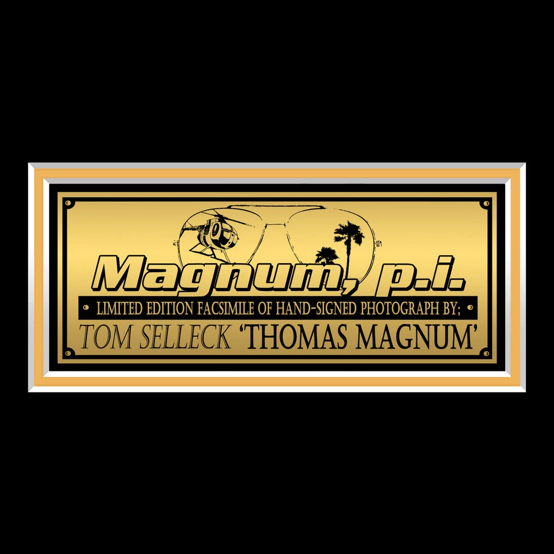 RARE-T Magnum P.I. Tom Selleck Photo Limited Signature Edition Studio Licensed Custom Frame Limited Edition Frames 4 RARE-T Magnum P.I. Tom Selleck Photo Limited Signature Edition Studio Licensed Custom Frame Limited Edition Frames
