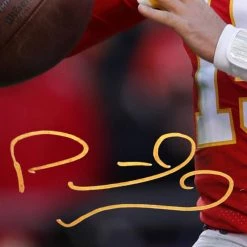 RARE-T Patrick Mahomes Kansas City Chiefs Photo Limited Signature Edition Licensed Custom Frame