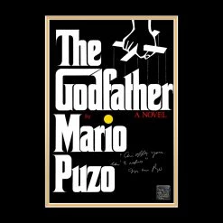 RARE-T Limited Edition Frames The Godfather Book Cover Photo Limited Signature Edition Studio Licensed Custom Frame