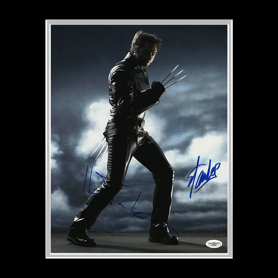 PPC X-Men Wolverine- Jsa Certified Hand-Signed Photo By Hugh Jackman & Stan Lee Custom Frame Signed Memorabilia 7 PPC X-Men Wolverine- Jsa Certified Hand-Signed Photo By Hugh Jackman & Stan Lee Custom Frame Signed Memorabilia