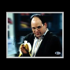PPC Signed Memorabilia Seinfeld - George Costanza - Beckett Certified Hand-Signed Photo By Jason Alexander Custom Frame