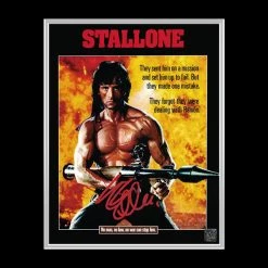 RARE-T First Blood Rambo Photo & VHS Limited Signature Edition Studio Licensed Custom Frame