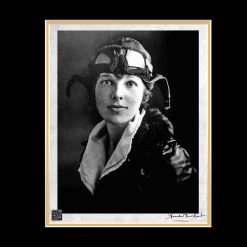 RARE-T Amelia Earhart Photo Limited Signature Edition Licensed Custom Frame Limited Edition Frames