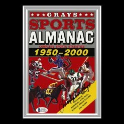 PPC Back To The Future- Beckett Witness Certified Hand-Signed Sports Almanac By Christopher Lloyd Custom Frame