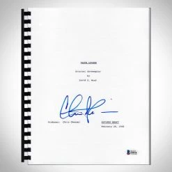 PPC Major League - Beckett Witnessed Certified Hand-Signed Script By Charlie Sheen Custom Frame
