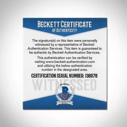 PPC Major League - Beckett Witnessed Certified Hand-Signed Script By Charlie Sheen Custom Frame