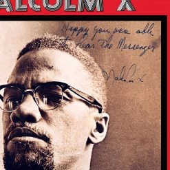 RARE-T Malcolm X Message To The Grass Roots Limited Signature Edition Studio Licensed Gold LP Custom Frame Limited Edition Frames