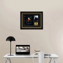 RARE-T Superman Man Of Steel Script Limited Signature Edition Studio Licensed Custom Frame Limited Edition Frames