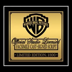 RARE-T Superman Man Of Steel Script Limited Signature Edition Studio Licensed Custom Frame Limited Edition Frames