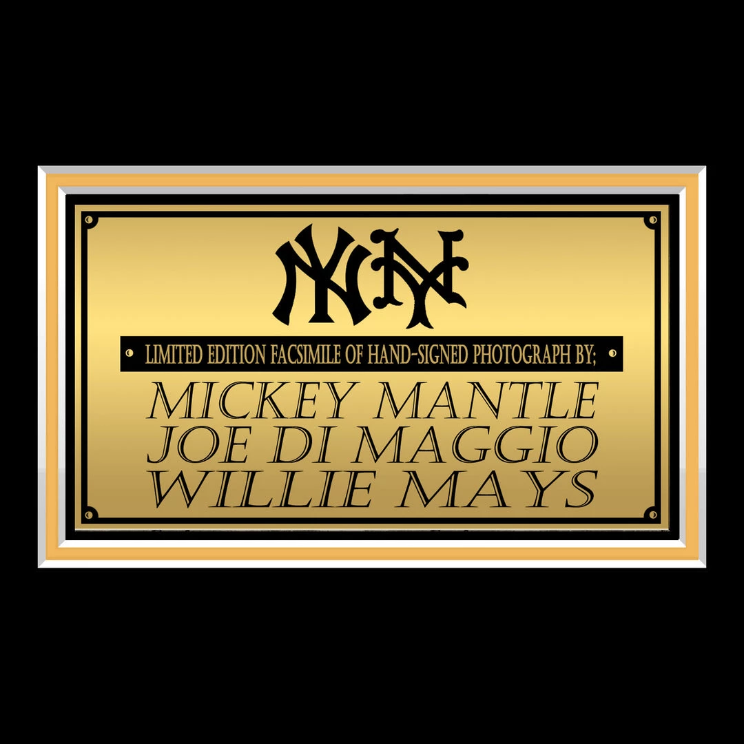 RARE-T Sports Memorabilia Mickey Mantle, Joe Dimaggio & Willie Mays Photo Limited Signature Edition Studio Licensed Custom Frame 5 RARE-T Sports Memorabilia Mickey Mantle, Joe Dimaggio & Willie Mays Photo Limited Signature Edition Studio Licensed Custom Frame
