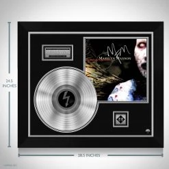 Rare-T Marilyn Manson Antichrist Superstar Platinum LP Limited Signature Edition Studio Licensed Custom Frame Limited Edition Frames