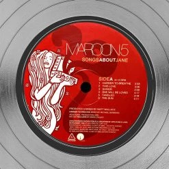 RARE-T Maroon 5 Songs About Jane - Limited Signature Edition Studio Licensed Platinum LP Custom Frame Limited Edition Frames