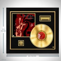 RARE-T Maroon 5 Songs About Jane - Limited Signature Edition Studio Licensed Gold LP Custom Frame