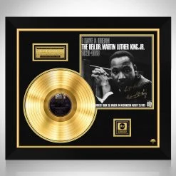 Rare-T Martin Luther King Jr I Have A Dream Gold LP Limited Signature Edition Studio Licensed Custom Frame