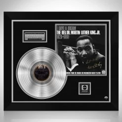 Rare-T Limited Edition Frames Martin Luther King Jr I Have A Dream Limited Signature Edition Studio Licensed Platinum LP Custom Frame