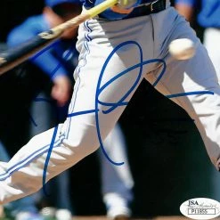 PPC Signed Memorabilia Toronto Blue Jays- Hand-Signed JSA Authenticated Photo By #55 Russel 'Le Muscle' Martin Custom Frame