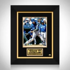 PPC Signed Memorabilia Toronto Blue Jays- Hand-Signed JSA Authenticated Photo By #55 Russel 'Le Muscle' Martin Custom Frame
