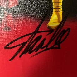 PPC Signed Memorabilia Marvel Characters Stan Lee Art Psa/Dna Certified Hand-Signed Canvas By Stan Lee Custom Frame