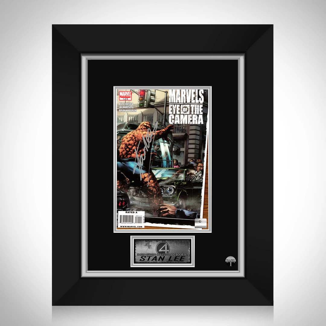 APW Marvel: Eye Of The Camera (2009) #1 Hand-Signed Comic Book By Stan Lee Custom Frame Signed Memorabilia 1 APW Marvel: Eye Of The Camera (2009) #1 Hand-Signed Comic Book By Stan Lee Custom Frame Signed Memorabilia