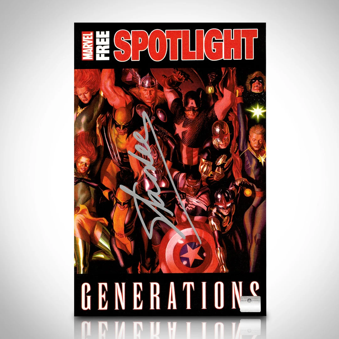 APW Signed Memorabilia Marvel Free Spotlight Generations- Hand-Signed Comic Book By Stan Lee Custom Frame 3 APW Signed Memorabilia Marvel Free Spotlight Generations- Hand-Signed Comic Book By Stan Lee Custom Frame