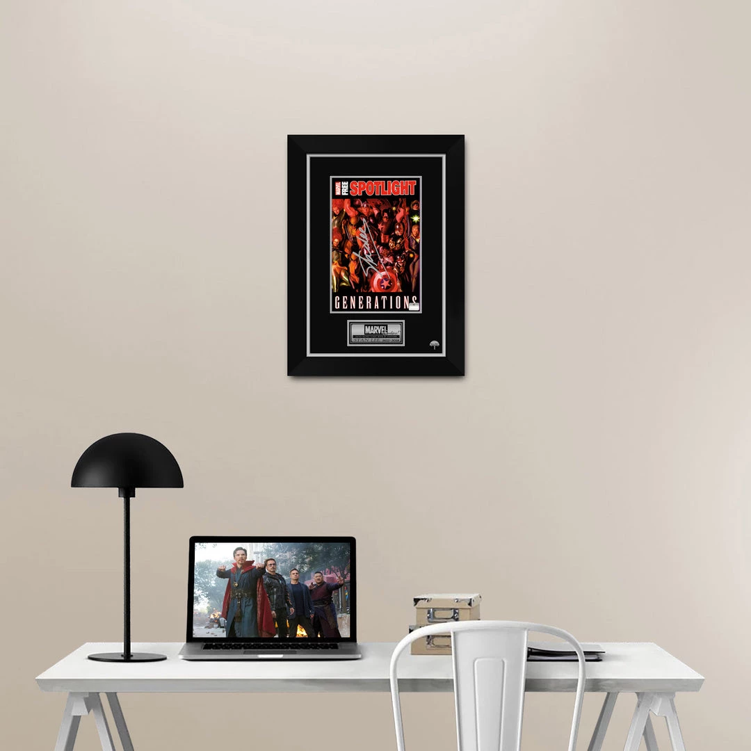 APW Signed Memorabilia Marvel Free Spotlight Generations- Hand-Signed Comic Book By Stan Lee Custom Frame 5 APW Signed Memorabilia Marvel Free Spotlight Generations- Hand-Signed Comic Book By Stan Lee Custom Frame