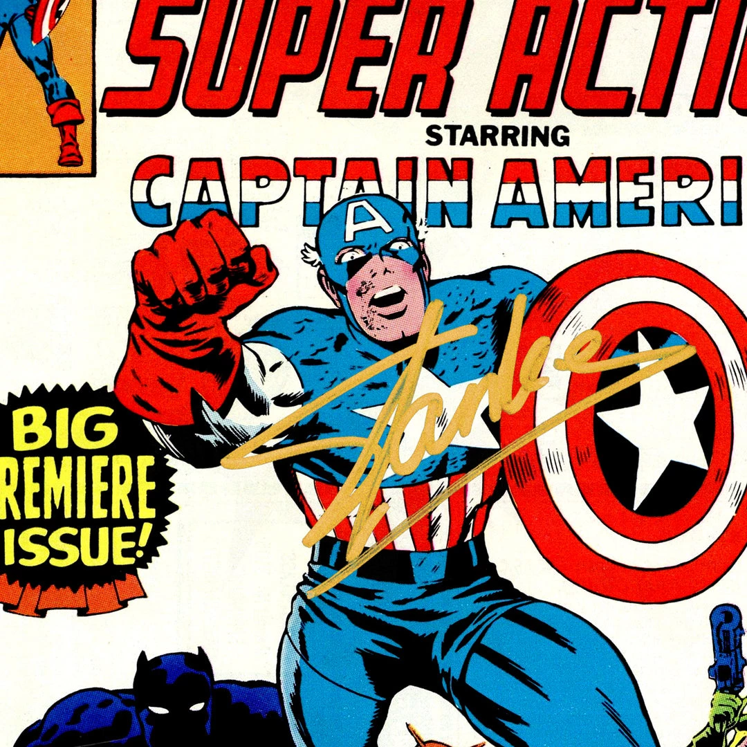 RARE-T Super Action Comics #1 - Stan Lee Limited Signature Edition Comic Book Cover Art Custom Frame 3 RARE-T Super Action Comics #1 - Stan Lee Limited Signature Edition Comic Book Cover Art Custom Frame