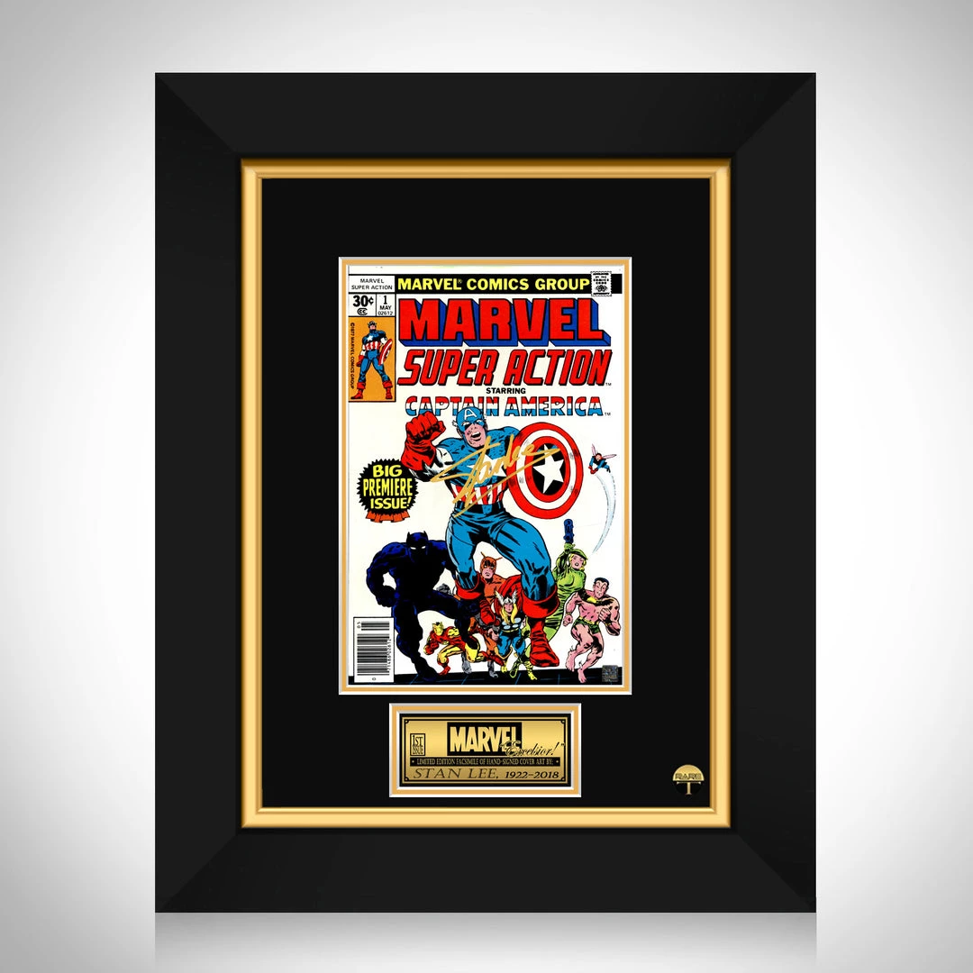 RARE-T Super Action Comics #1 - Stan Lee Limited Signature Edition Comic Book Cover Art Custom Frame 1 RARE-T Super Action Comics #1 - Stan Lee Limited Signature Edition Comic Book Cover Art Custom Frame