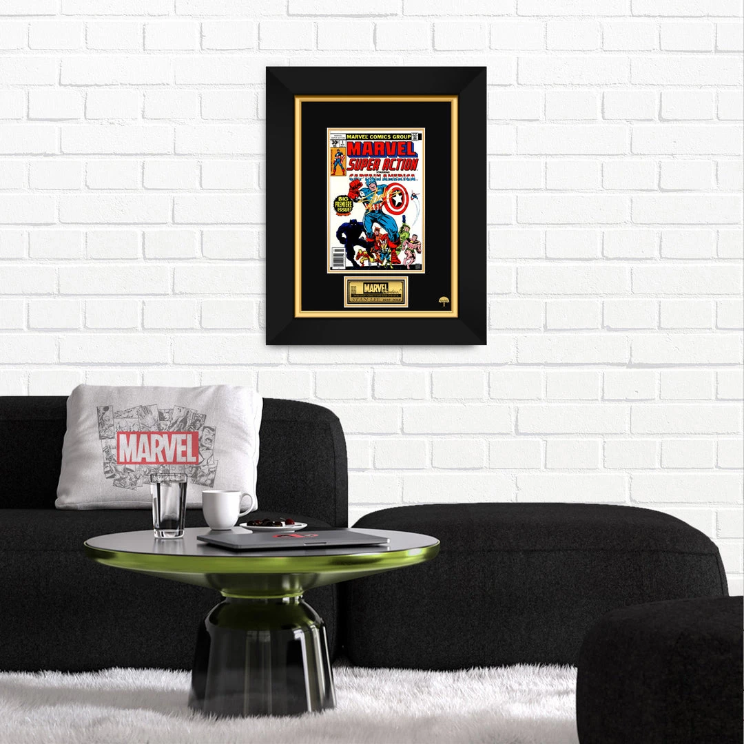 RARE-T Super Action Comics #1 - Stan Lee Limited Signature Edition Comic Book Cover Art Custom Frame 2 RARE-T Super Action Comics #1 - Stan Lee Limited Signature Edition Comic Book Cover Art Custom Frame