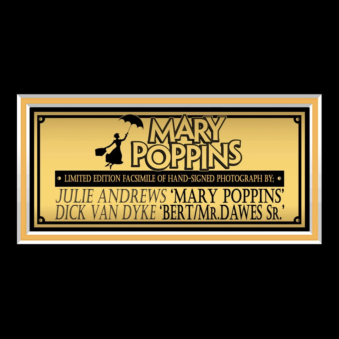 RARE-T Mary Poppins Andrews & Van Dyke Photo Limited Signature Edition Studio Licensed Custom Frame Limited Edition Frames 5 RARE-T Mary Poppins Andrews & Van Dyke Photo Limited Signature Edition Studio Licensed Custom Frame Limited Edition Frames
