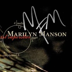 Rare-T Limited Edition Frames Marilyn Manson Antichrist Superstar Gold LP Limited Signature Edition Custom Frame